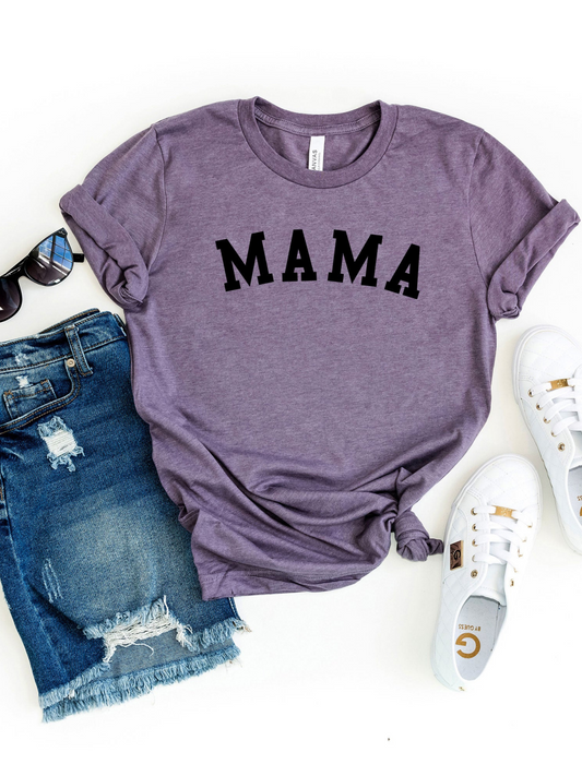 Mama Bold Women's Graphic Tee, Purple