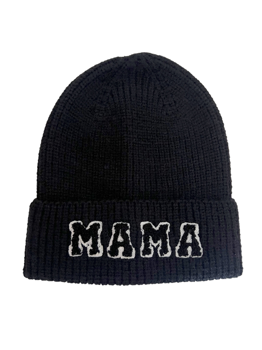 Mama Knit Hat, Obsidian