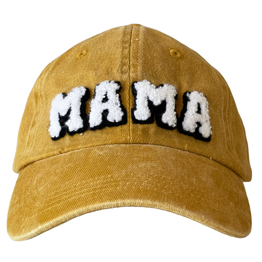 MAMA Adult Baseball Hat, Vintage Wash Sunny