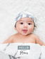 Hat & Swaddle Set, Marble