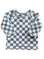 Blueberry Muffin Checkerboard / Maui Rashguard / UPF 50+