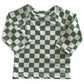Lime Checkerboard / Maui Rashguard / UPF 50+