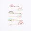 Enamel Hair Slides, Rainbow