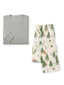 Adult Men's Tee & Lounge Pant Pajama Set, Christmas Tree Farm