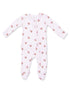 Ribbed 2-Way Ruffle Zip Footie, Mini Football Hearts