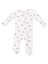Ribbed 2-Way Zip Footie, Mini Footballs