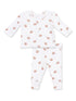 Ribbed Long Sleeve Henley Play Set, Mini Footballs