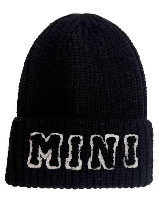 Mini Knit Hat, Obsidian