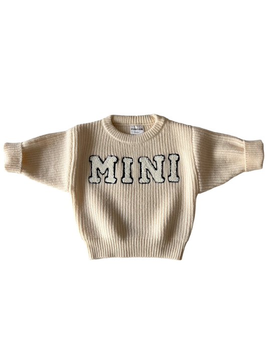 Mini Knit Sweater, Soft White