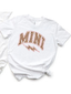 Mini Leopard Lightning Bolt Graphic Kids Tee, White