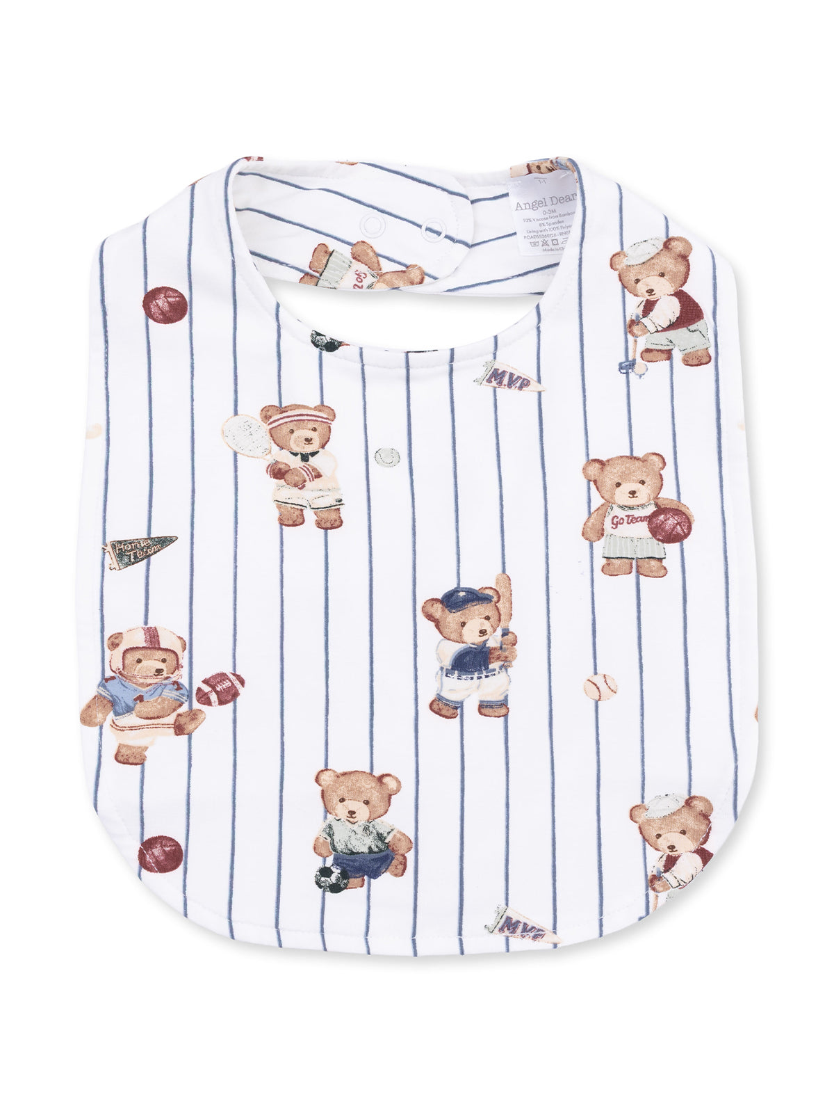 Feeding Bib, Mixed Sports Bears