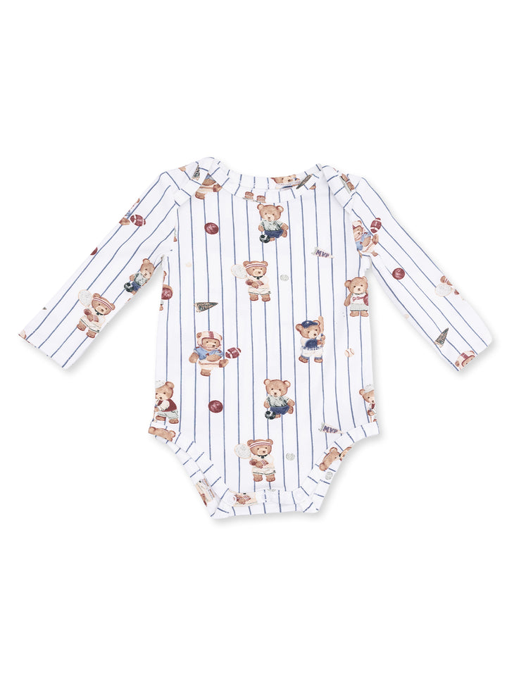 Long Sleeve Bodysuit, Mixed Sports Bears