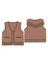 Western Fringe Vest, Mocha Mousse