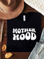 Motherhood Wavy Women's Graphic Tee, Black