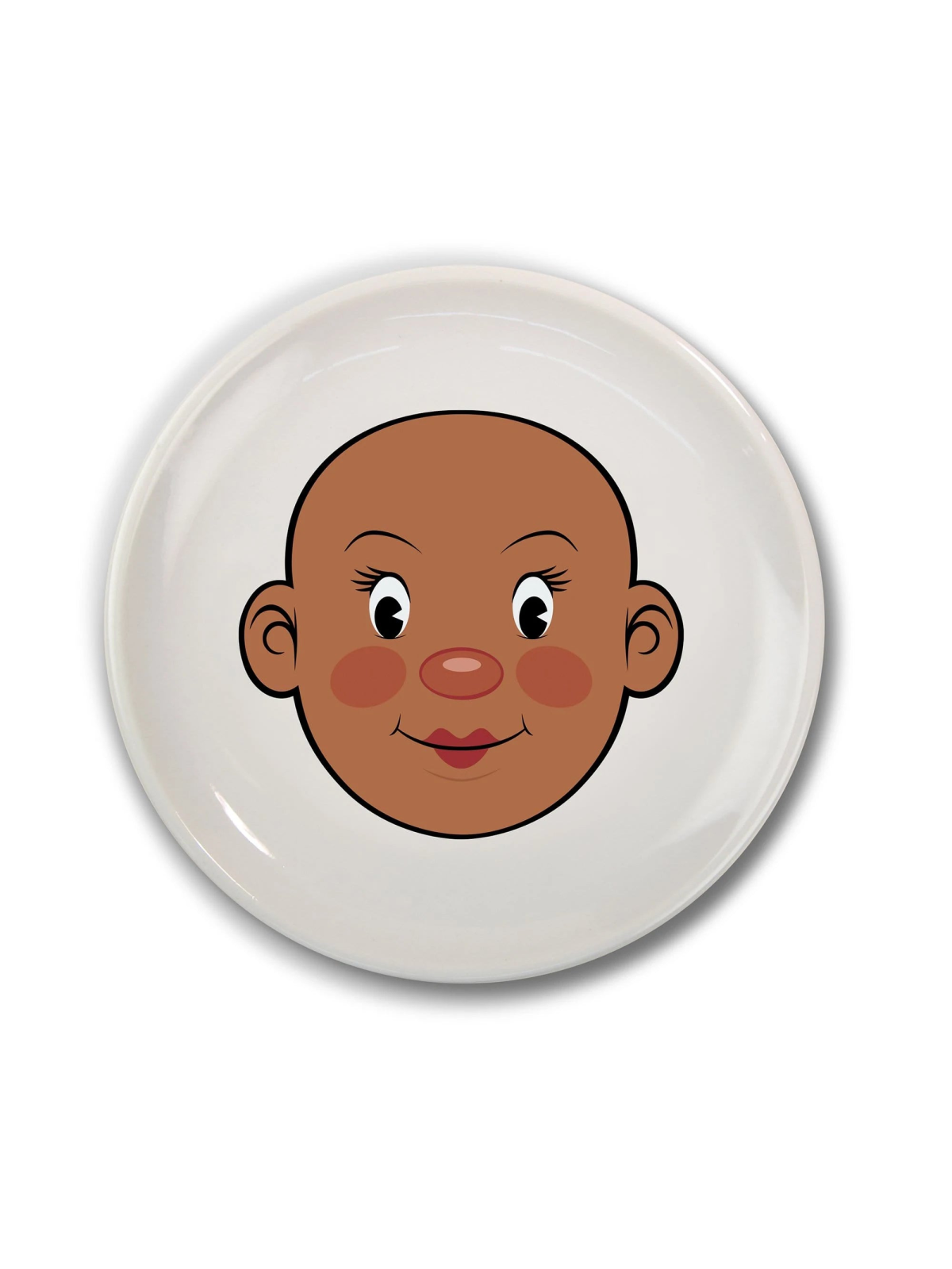 Ms. Food Face Dinner Plate