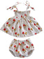 Mushroom / Organic Smocked Set