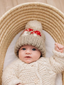 Mushroom Knit Pom Hat