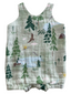 Muslin Overall Shortie, Mountain Cabin