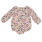 Muslin Ruffle Collar Bubble Bodysuit, Acorn Floral