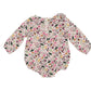 Muslin Ruffle Collar Bubble Bodysuit, Acorn Floral