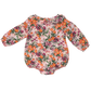 Muslin Ruffle Collar Bubble Bodysuit, Autumn Days Floral