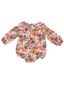 Muslin Ruffle Collar Bubble Bodysuit, Autumn Days Floral