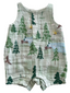 Muslin Shortie Romper, Mountain Cabin