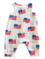 Muslin Sleeveless Romper, American Flag