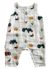 FARM SLEEVELESS SHORT POCKET ROMPER - ORGANIC MUSLIN main image 1