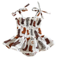 Muslin Smocked Bubble w/ Skirt, Cowboy Boots