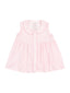 Peter Pan Button Front Dress w/ Ric Rac Trim, Mini Gingham Pink