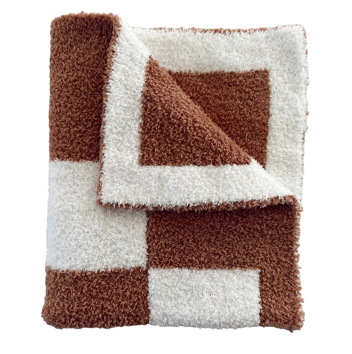 PhufyBliss™ Checker Mini Blanket, Nutmeg