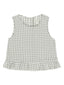 Rylee & Cru Oceanside Top, Eucalyptus Gingham