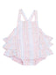 Ruffle Sunsuit, Ogee Floral