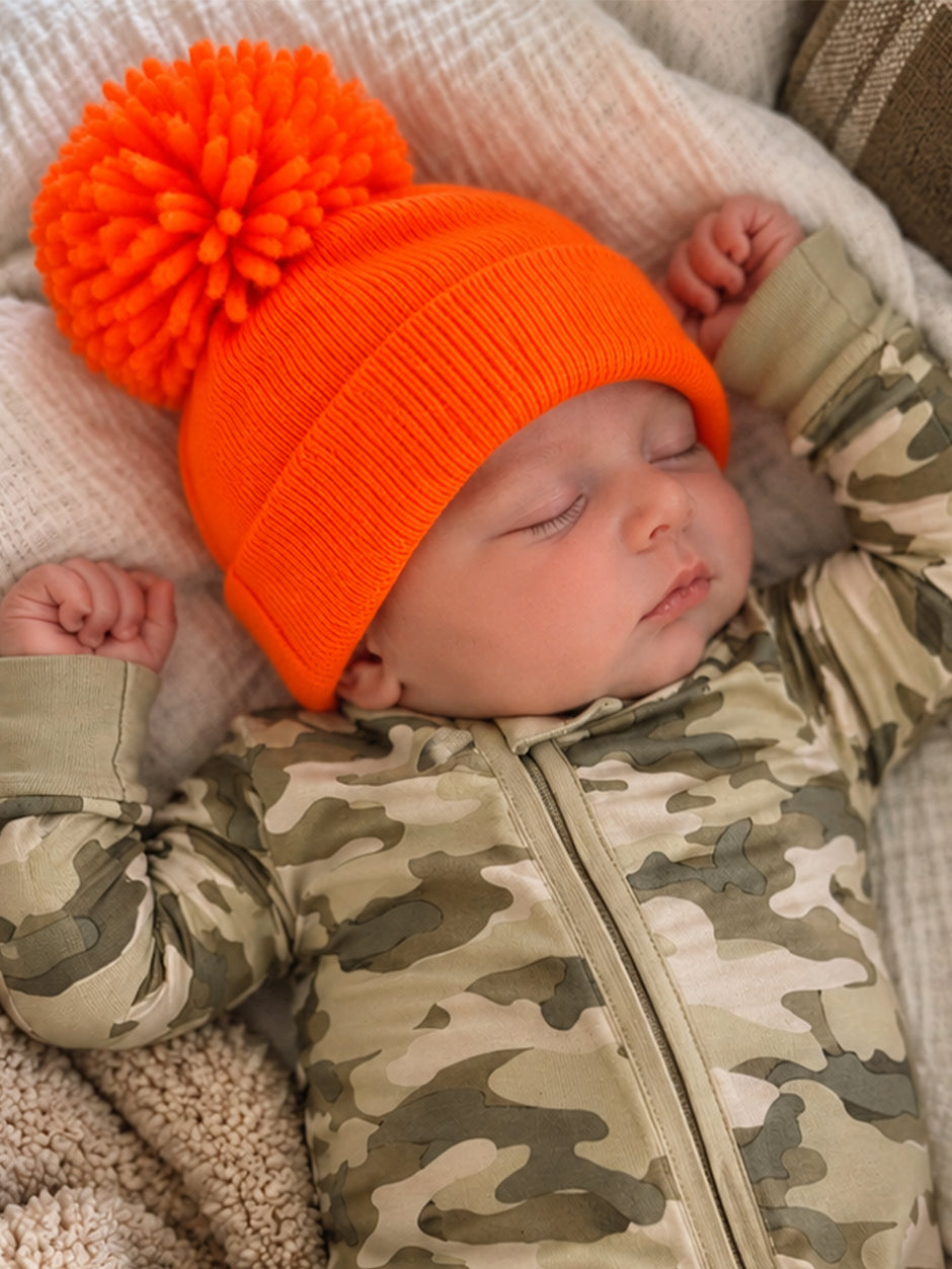 Baby's First Hat®, Orange Pom