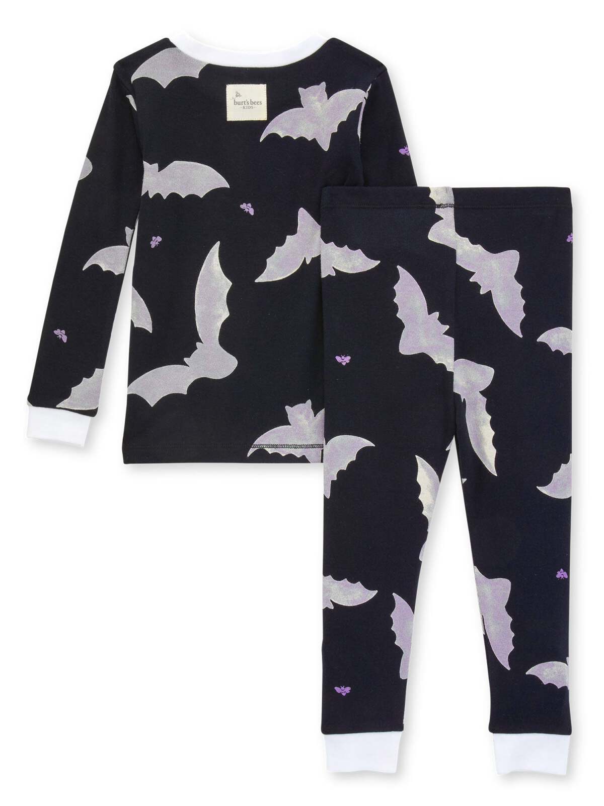 Organic 2-Piece Pajama Set, Onyx Bats!