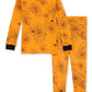 Organic 2-Piece Pajama Set, Orange Spider Webs