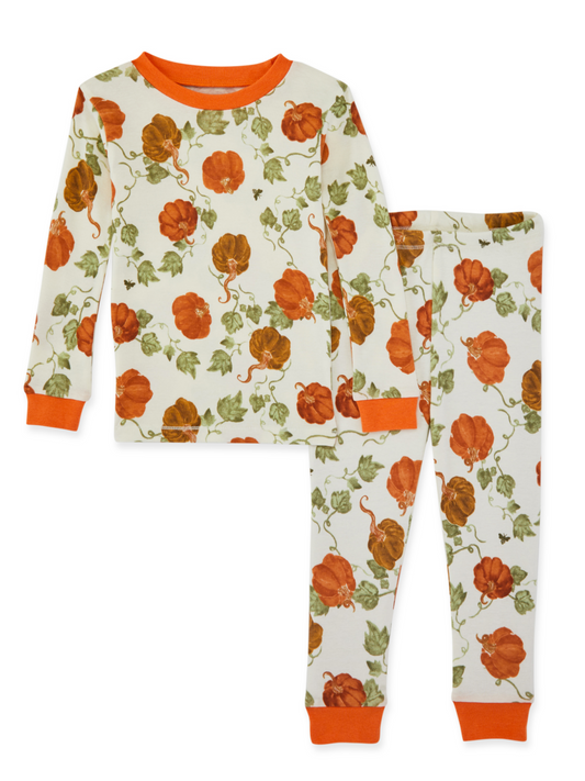 Organic 2-Piece Pajama Set, Thankful Pumpkins