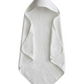 Organic Cotton Baby Hooded Towel, Pearl