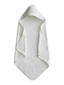 Organic Cotton Baby Hooded Towel, Pearl