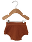 Organic Cotton Waffle Shorts, Caramel