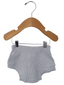 Organic Cotton Waffle Shorts, Silver