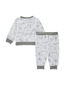 Organic French Terry Top & Pant Set, Bunny Toile