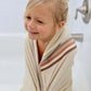 Organic Terry Cloth Hooded Towel, Neutrals