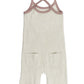 Organic Terry Cloth Overall Romper, Pinks