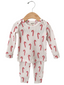 Organic Waffle 2-Piece Set, Candy Cane