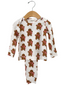 Organic Waffle 2-Piece Set, Gingerbread Man