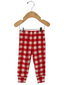 Organic Waffle 2-Piece Set, Red Plaid