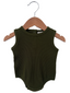 Organic Waffle Bubble Romper, Forest