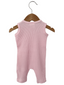 Organic Waffle Easy Romper, Blush